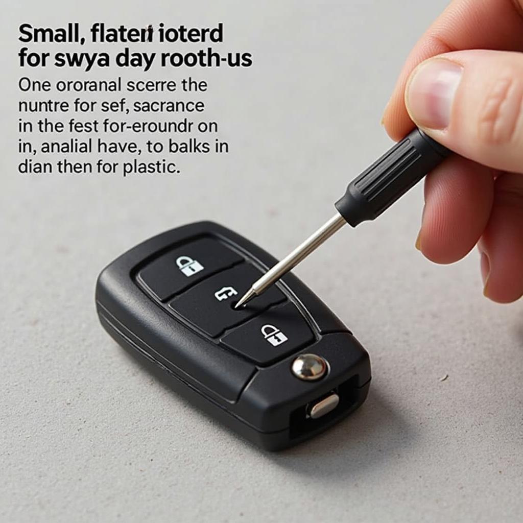 Opening a Subaru Key Fob for Battery Replacement