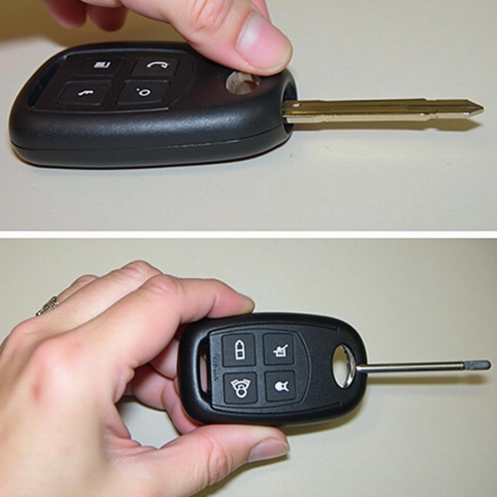 Opening a VW Key Fob with a Flathead Screwdriver