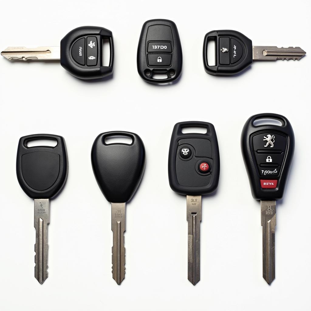 Different Peugeot 306 Key Fobs