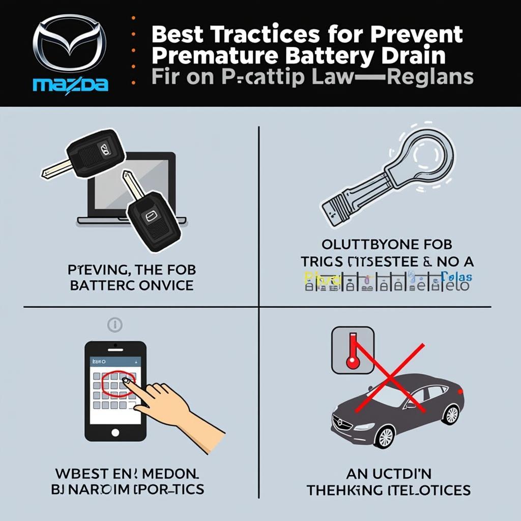 Tips to Prevent Mazda Key Fob Battery Drain