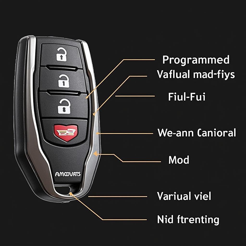 Programmed 2014 Cadillac ATS Key Fob