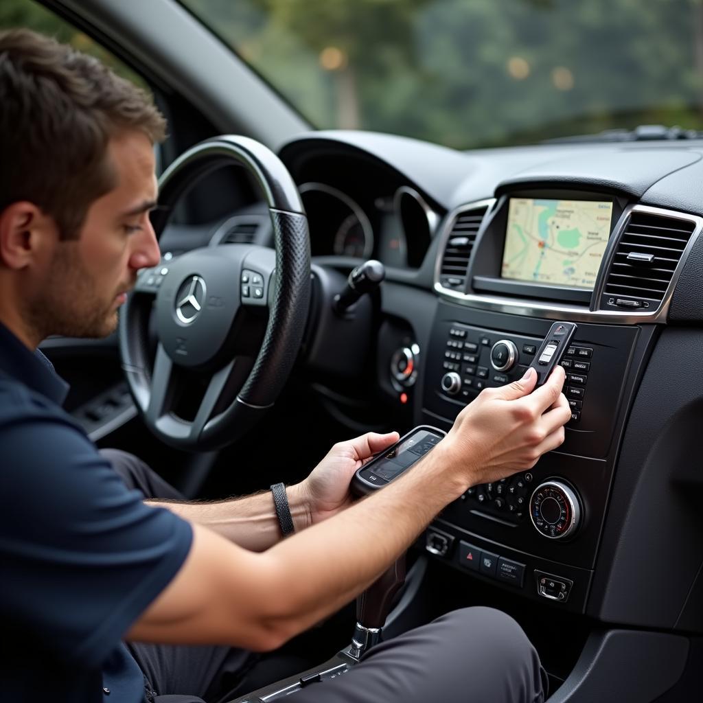 Programming a 2006 Mercedes ML-350 Key Fob with Diagnostic Equipment