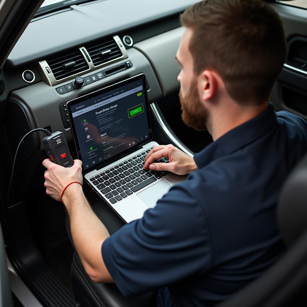 Programming a 2006 Range Rover Sport Key Fob with a Diagnostic Tool