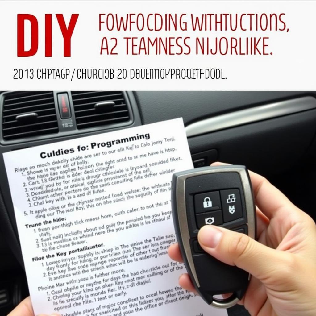 DIY 2013 Chrysler 200 Key Fob Programming Steps