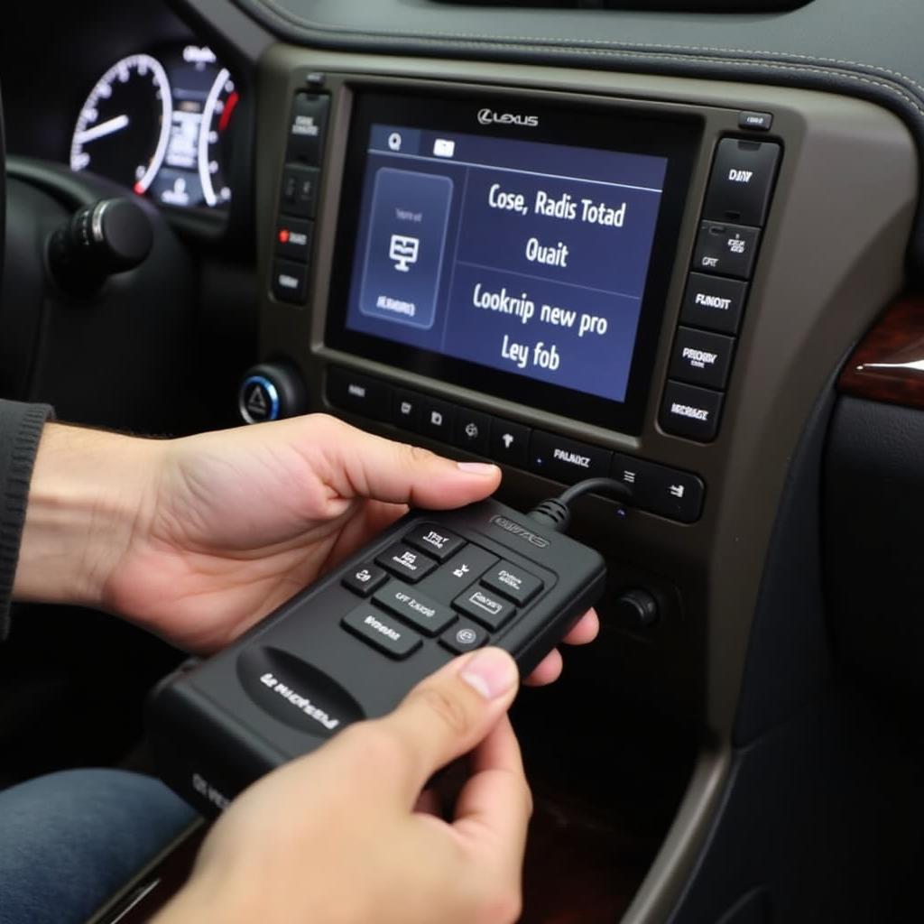 Professional Programming of a 2015 Lexus Key Fob using a Diagnostic Tool