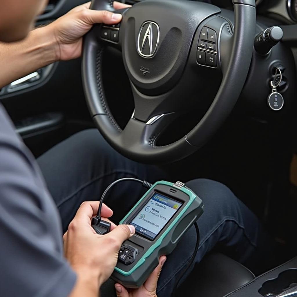 Programming a 2016 Acura MDX key fob using diagnostic equipment