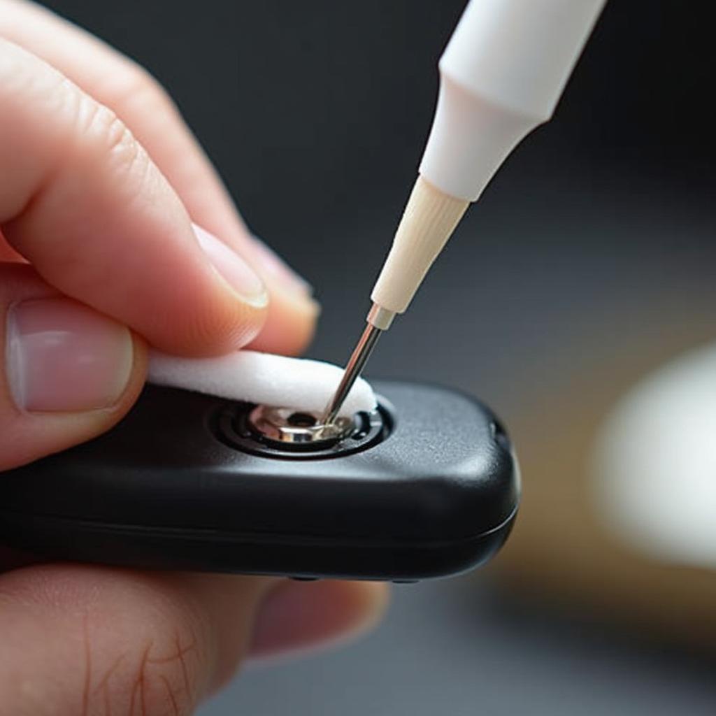 Cleaning Battery Contacts in a Ram Key Fob