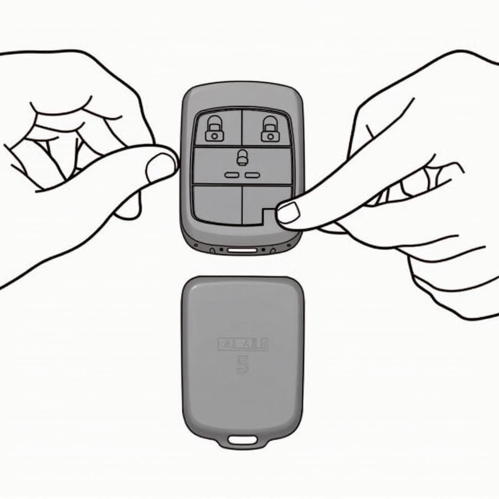 Reassembling a Lexus RX 350 Key Fob