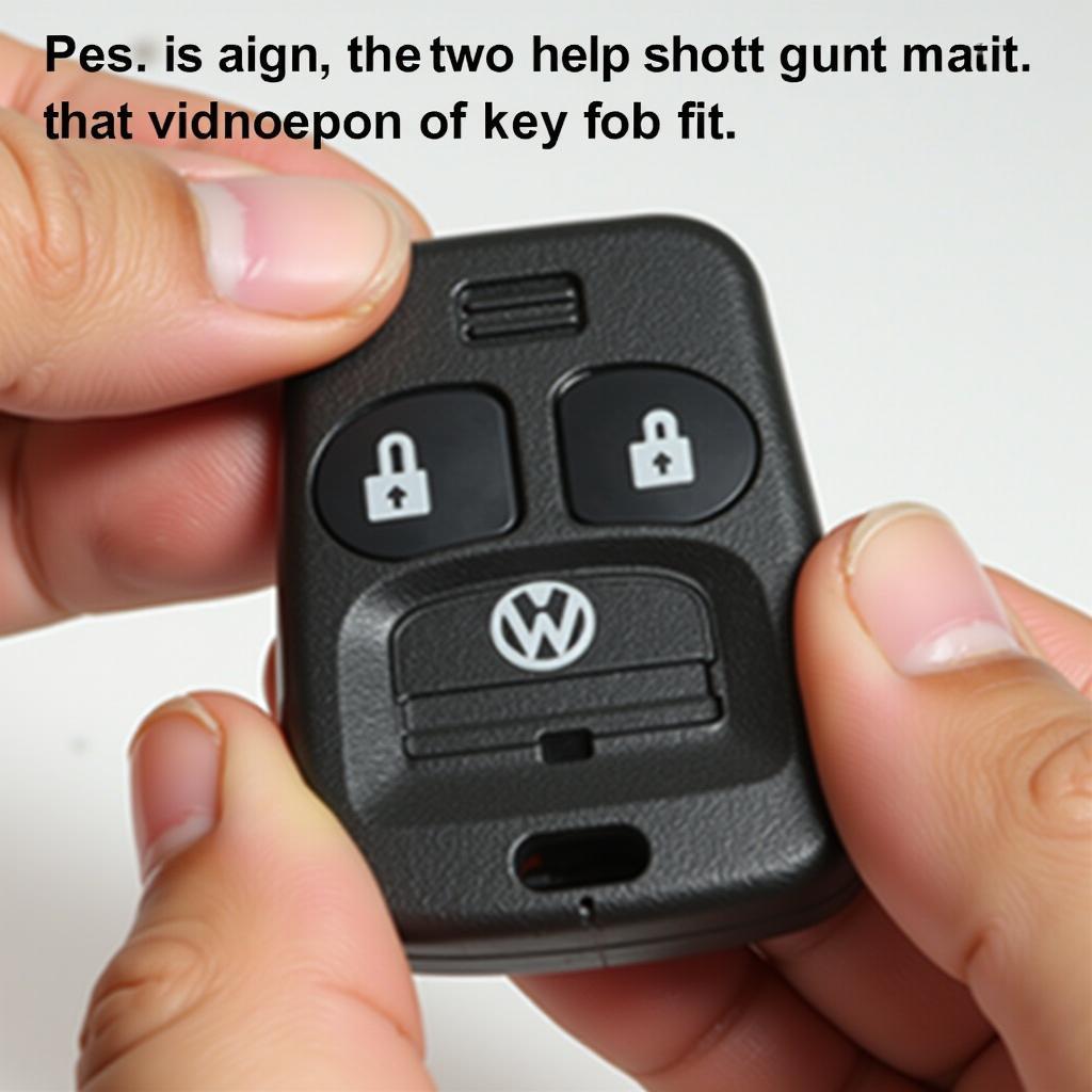 Reassembling a VW Key Fob