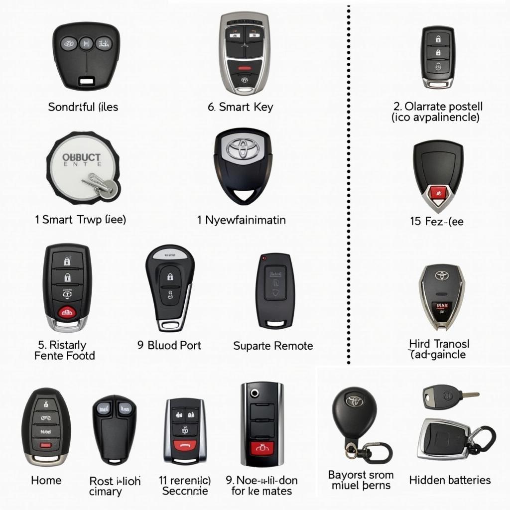 Types of Rechargeable Toyota Key Fobs