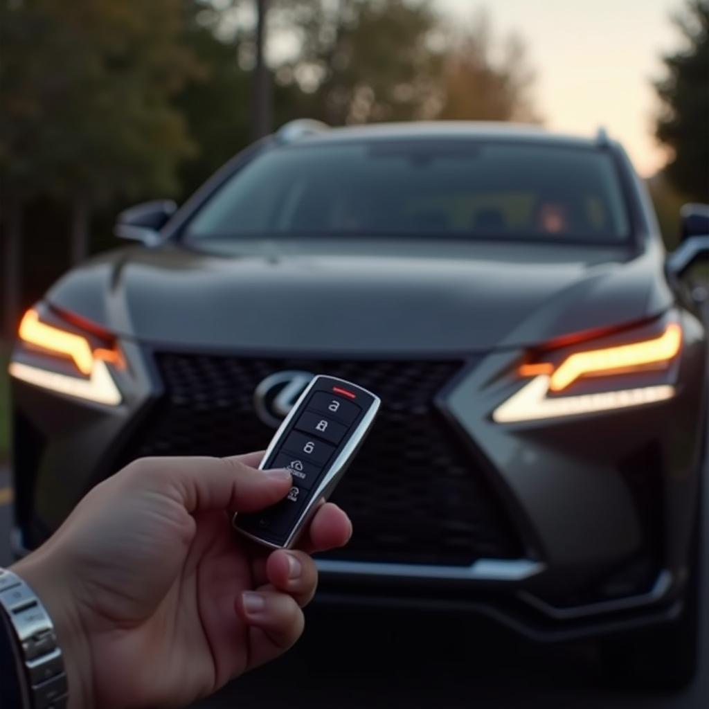 Remote Starting a Lexus NX with the Key Fob