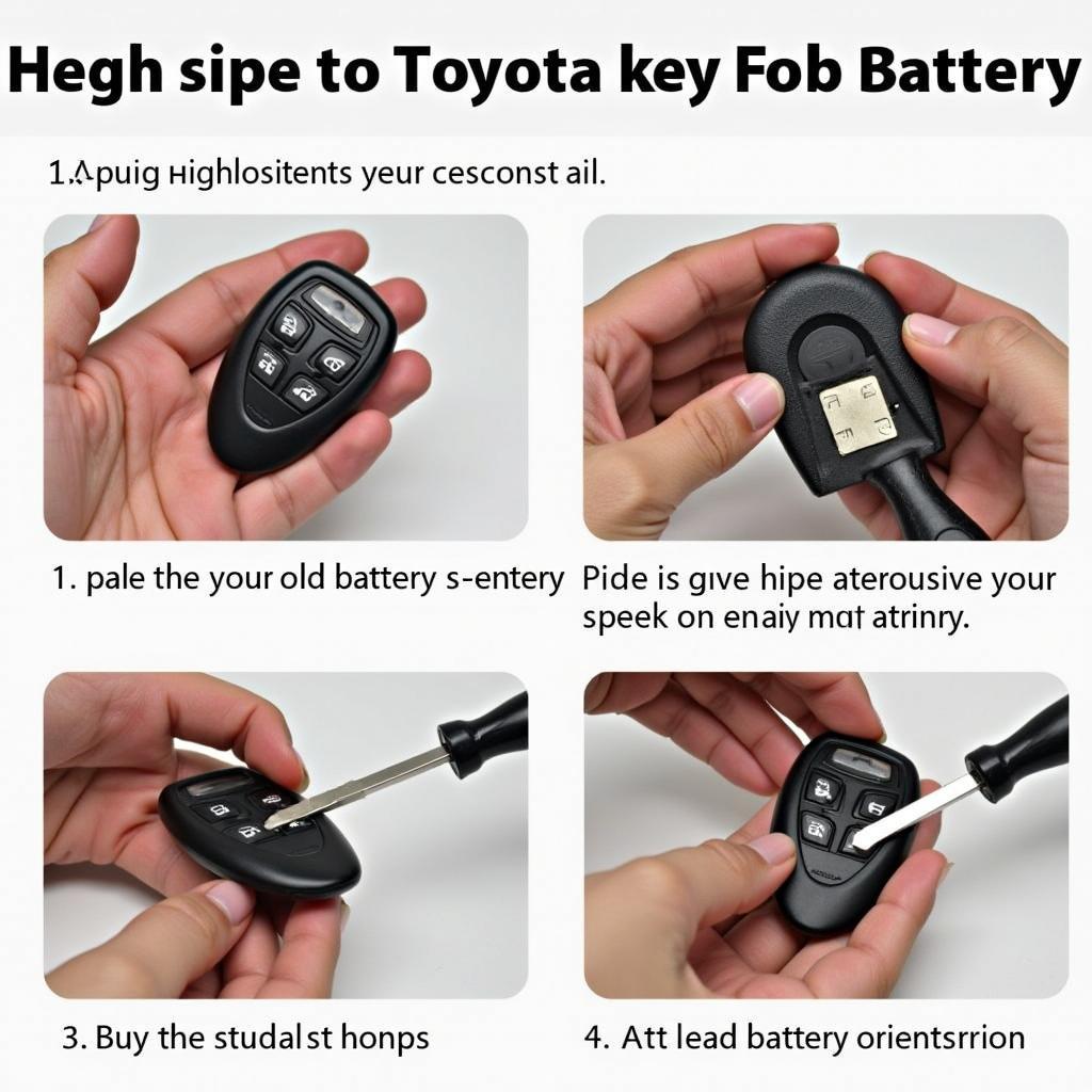 Replacing Toyota Highlander Key Fob Battery