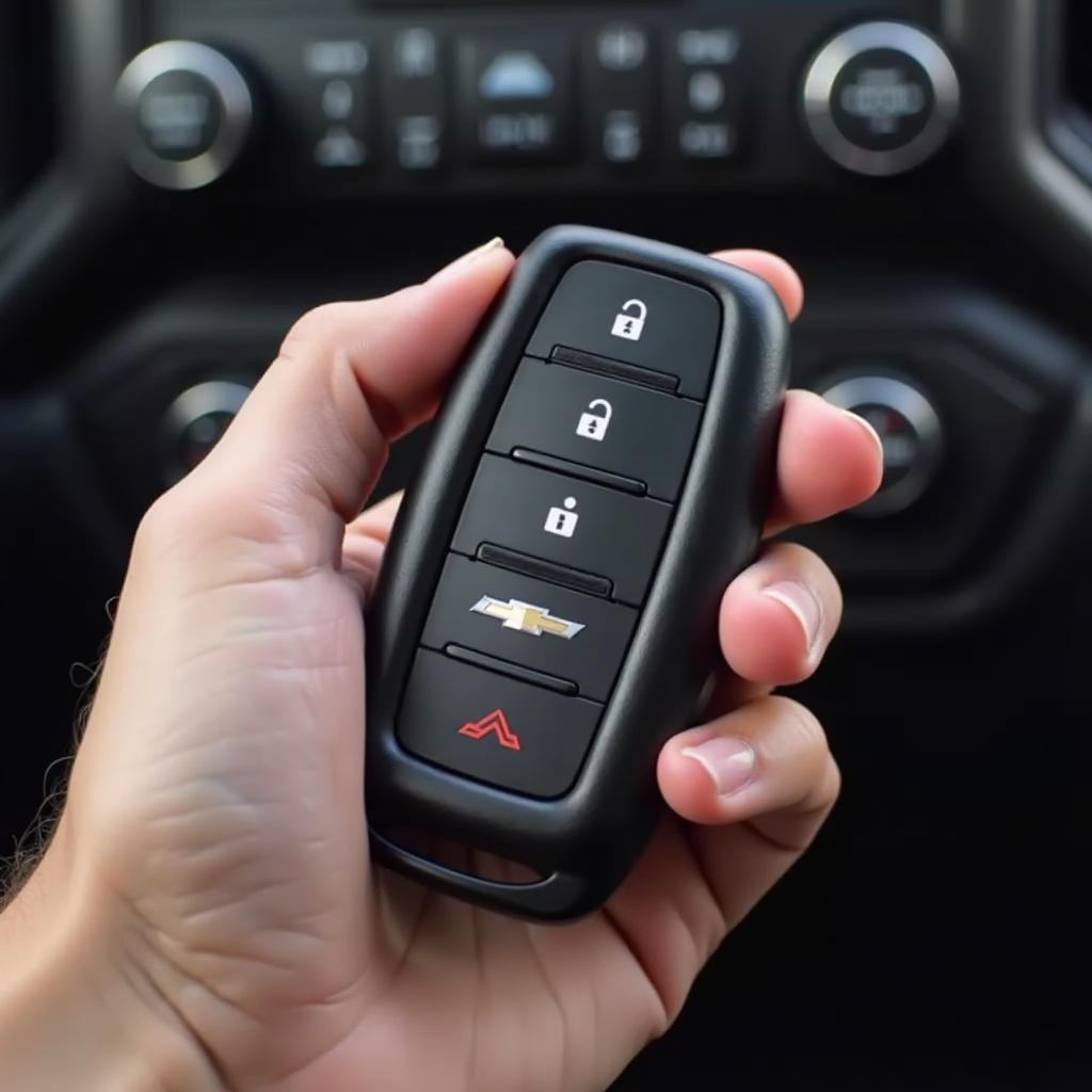 Replacement key fob for a 2019 Chevy Silverado