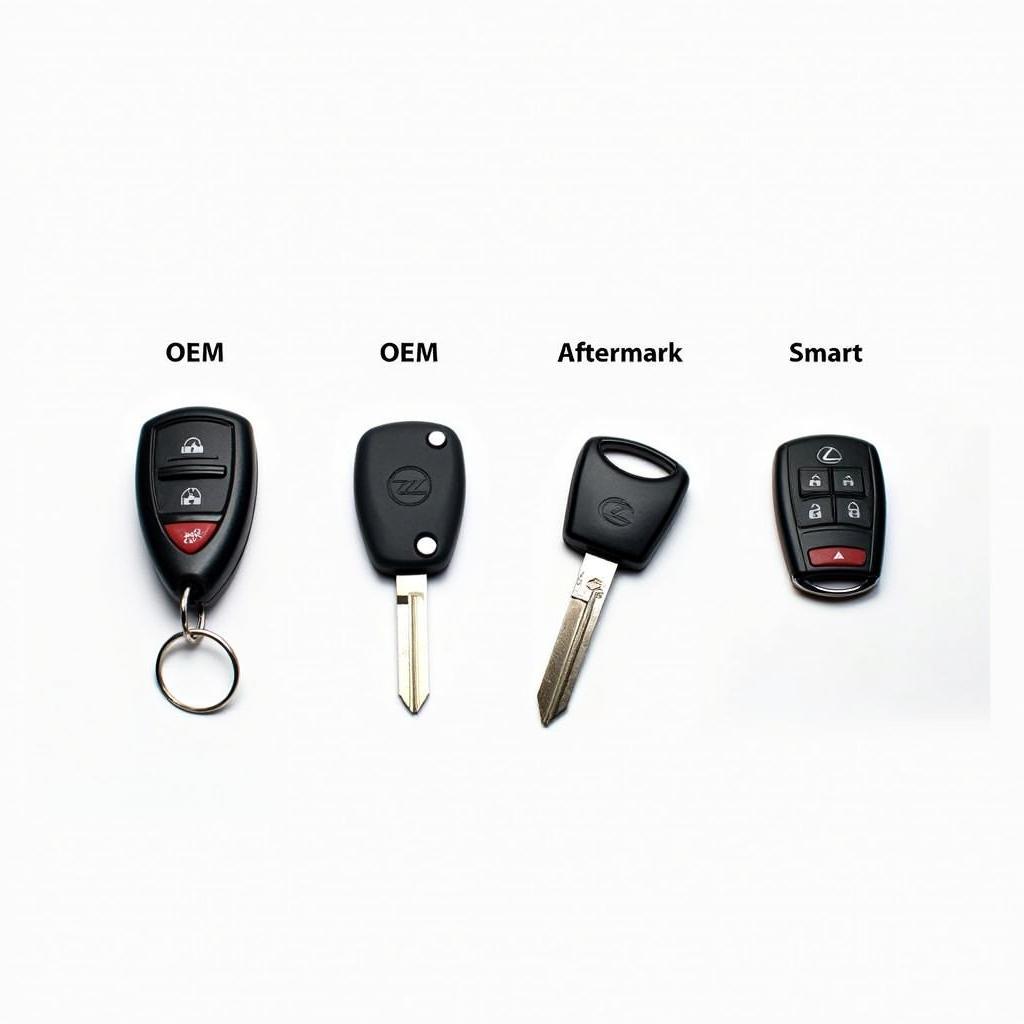 Different key fob options for the Lexus GX470