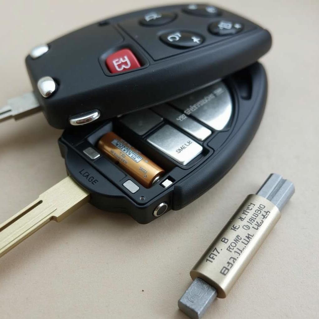 Replacing the battery in a 2011 Chrysler Town and Country key fob: A step-by-step guide