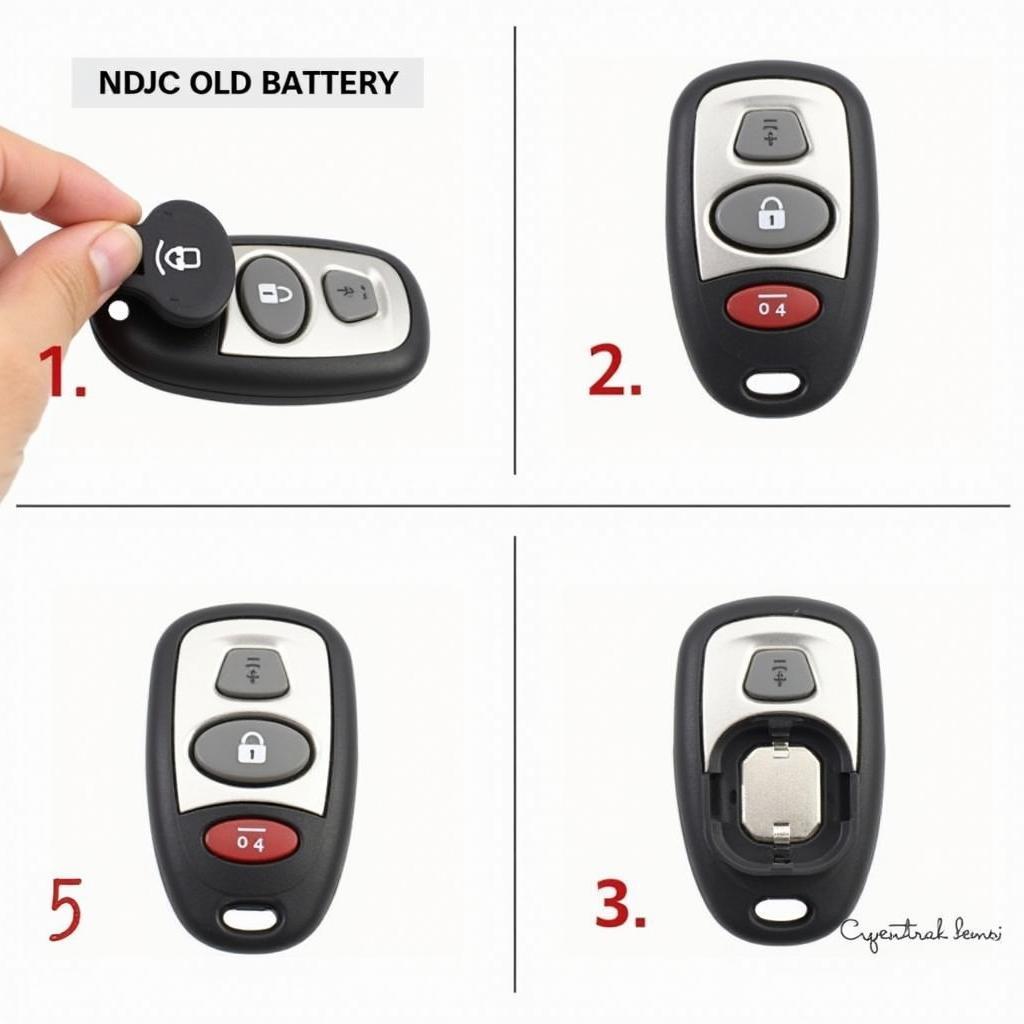 Step-by-step guide on replacing the battery in a 2012 Volkswagen Passat key fob.