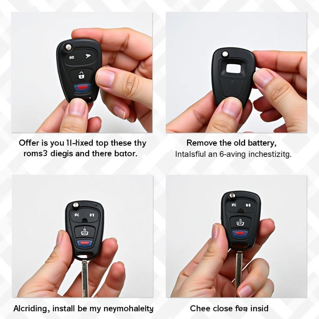 Replacing 2020 Subaru Outback Key Fob Battery: Steps include opening the casing, removing the old battery, inserting the new battery, and closing the casing.