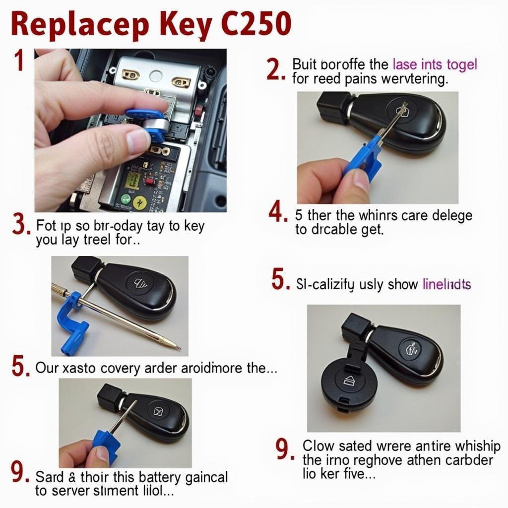 Replacing Mercedes C250 Key Fob Battery