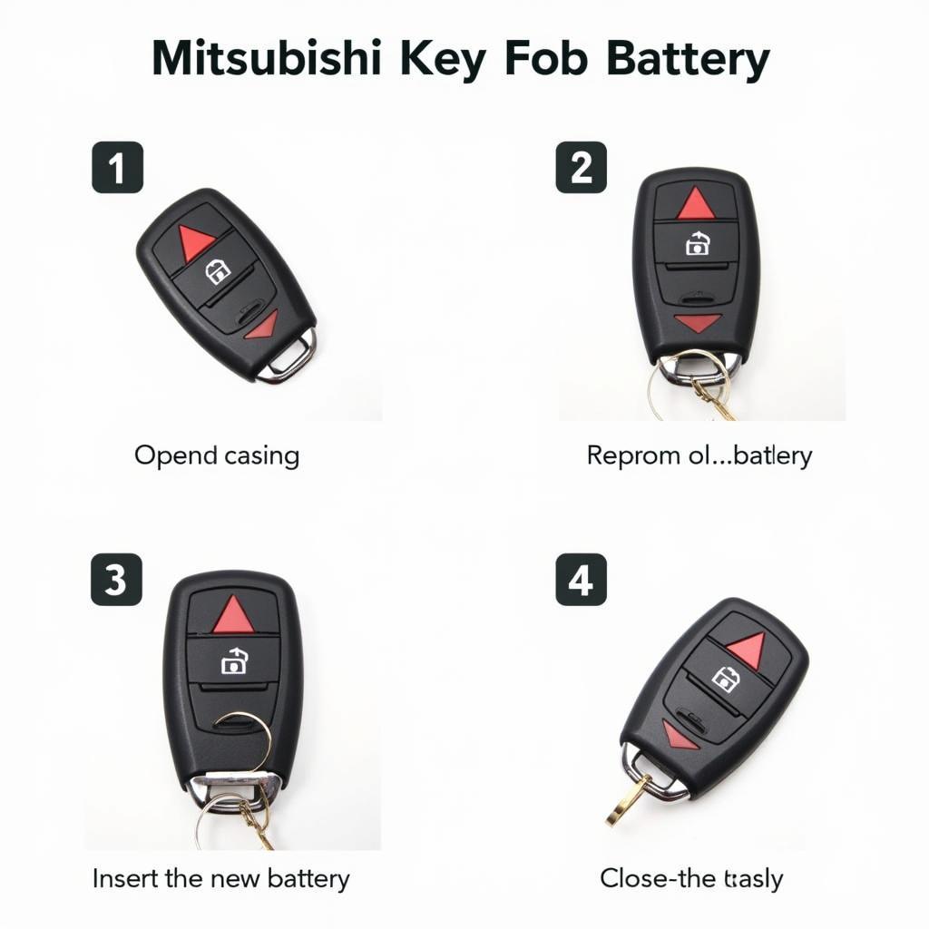 Replacing Mitsubishi Key Fob Battery