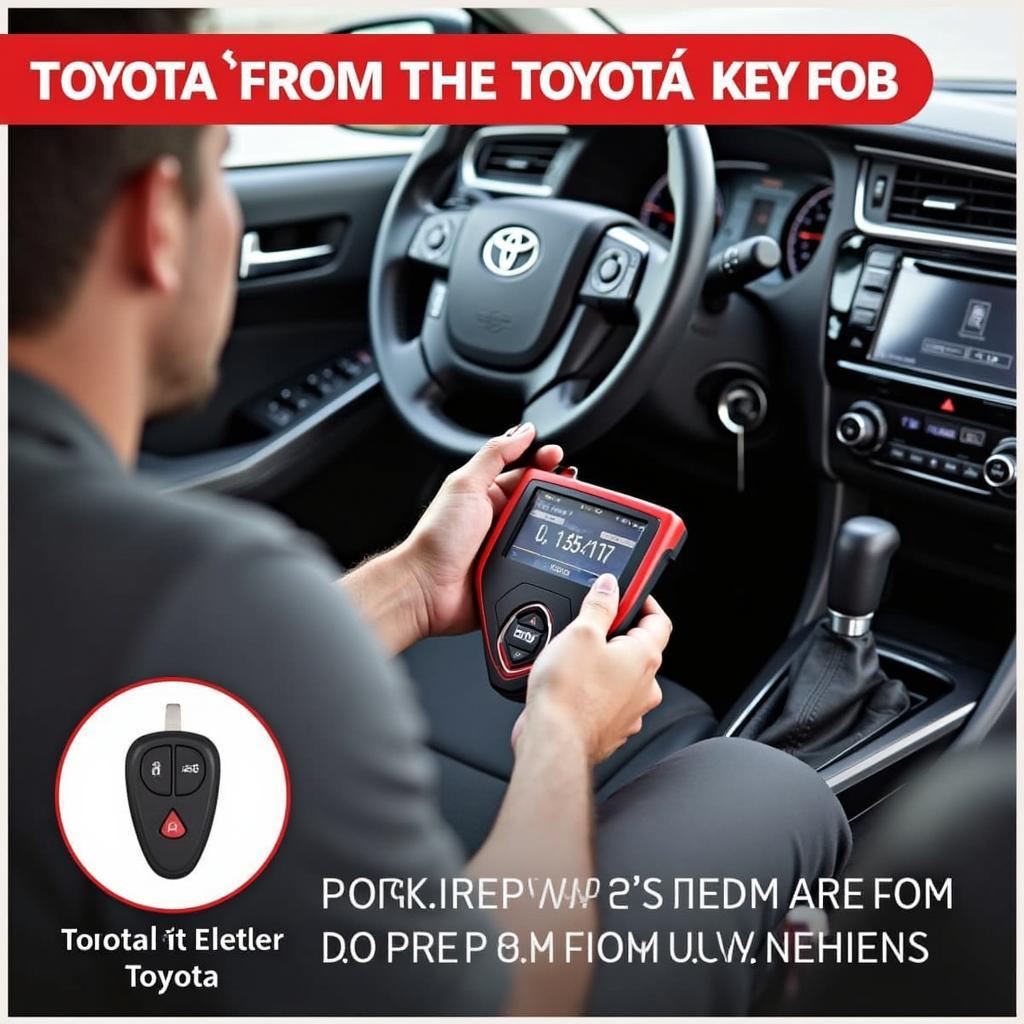 Reprogramming a Toyota Key Fob using Diagnostic Equipment