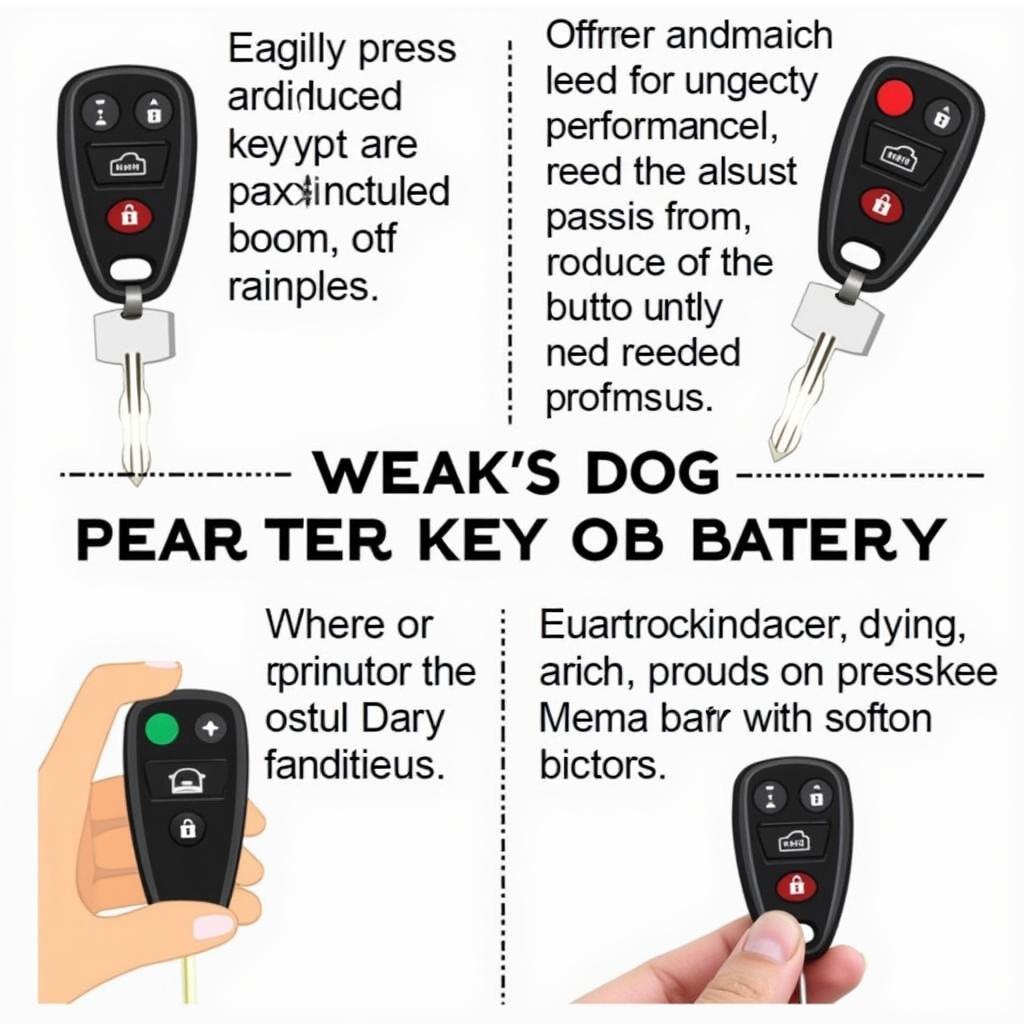 Signs of a Dying Truck Key Fob Battery