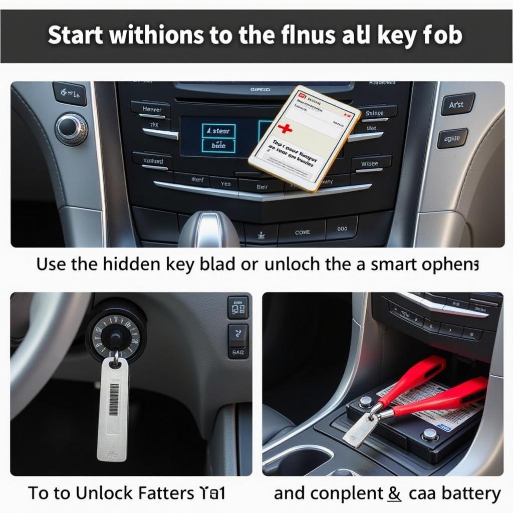 Starting a Cadillac ATS without a Fob using various methods