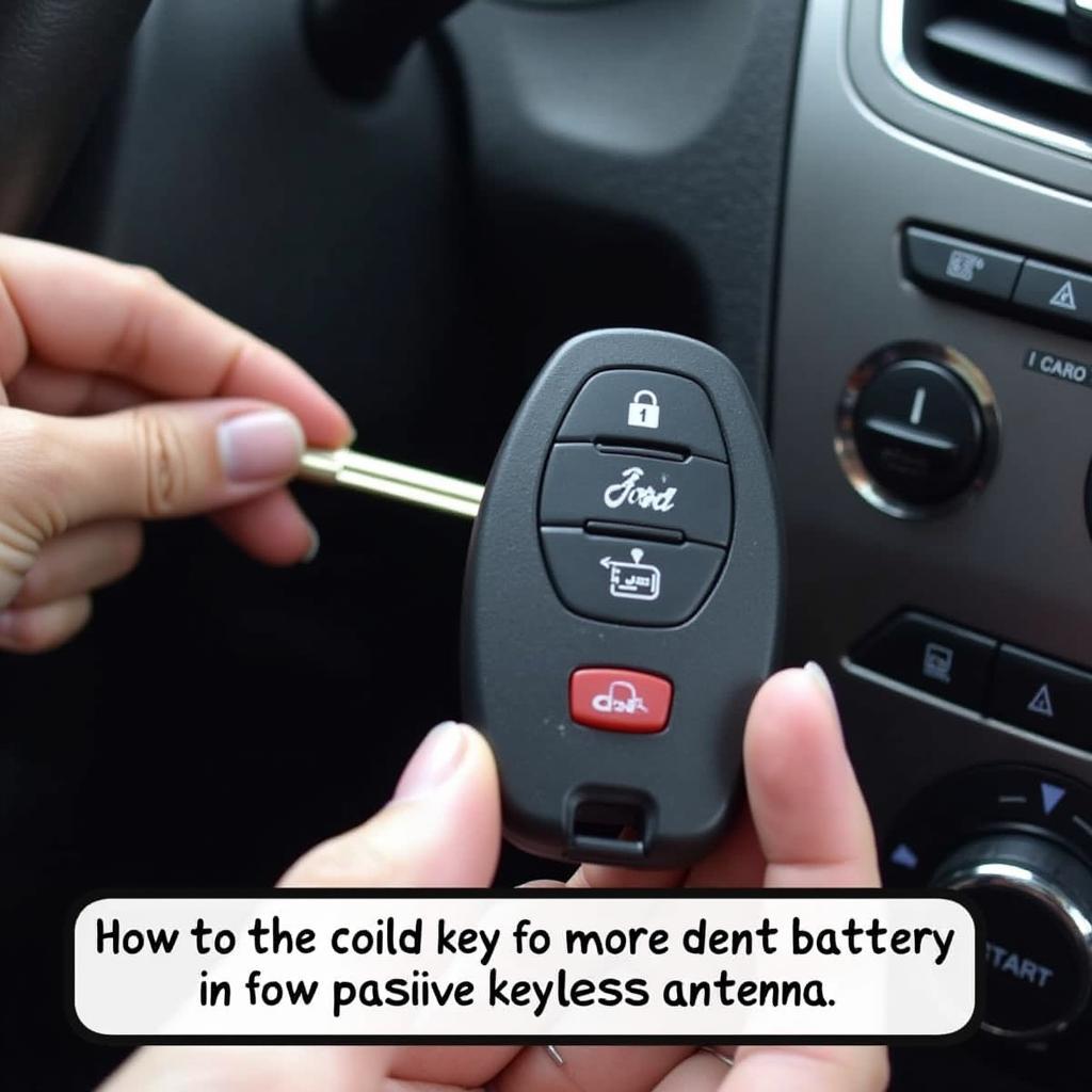 Starting a Ford with a Dead Key Fob