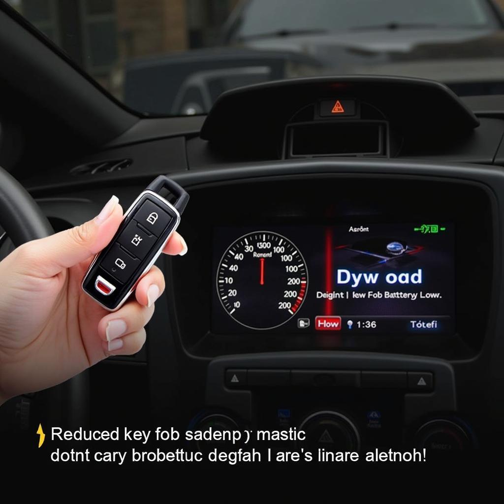 Subaru Ascent Key Fob Showing Low Battery Signs