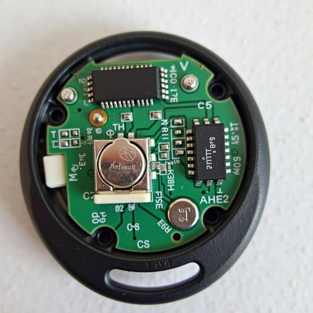 Internal Components of a Subaru Forester Key Fob