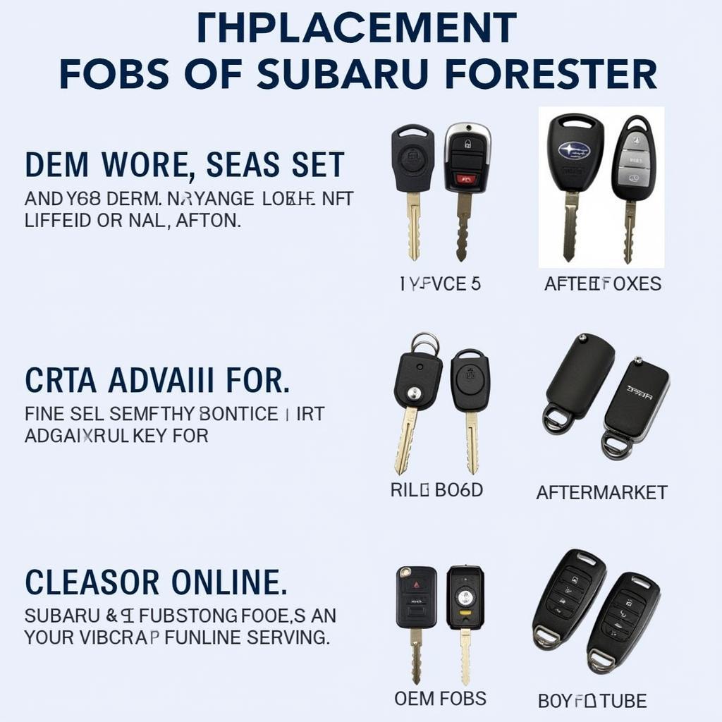 Subaru Forester Key Fob Replacement Options