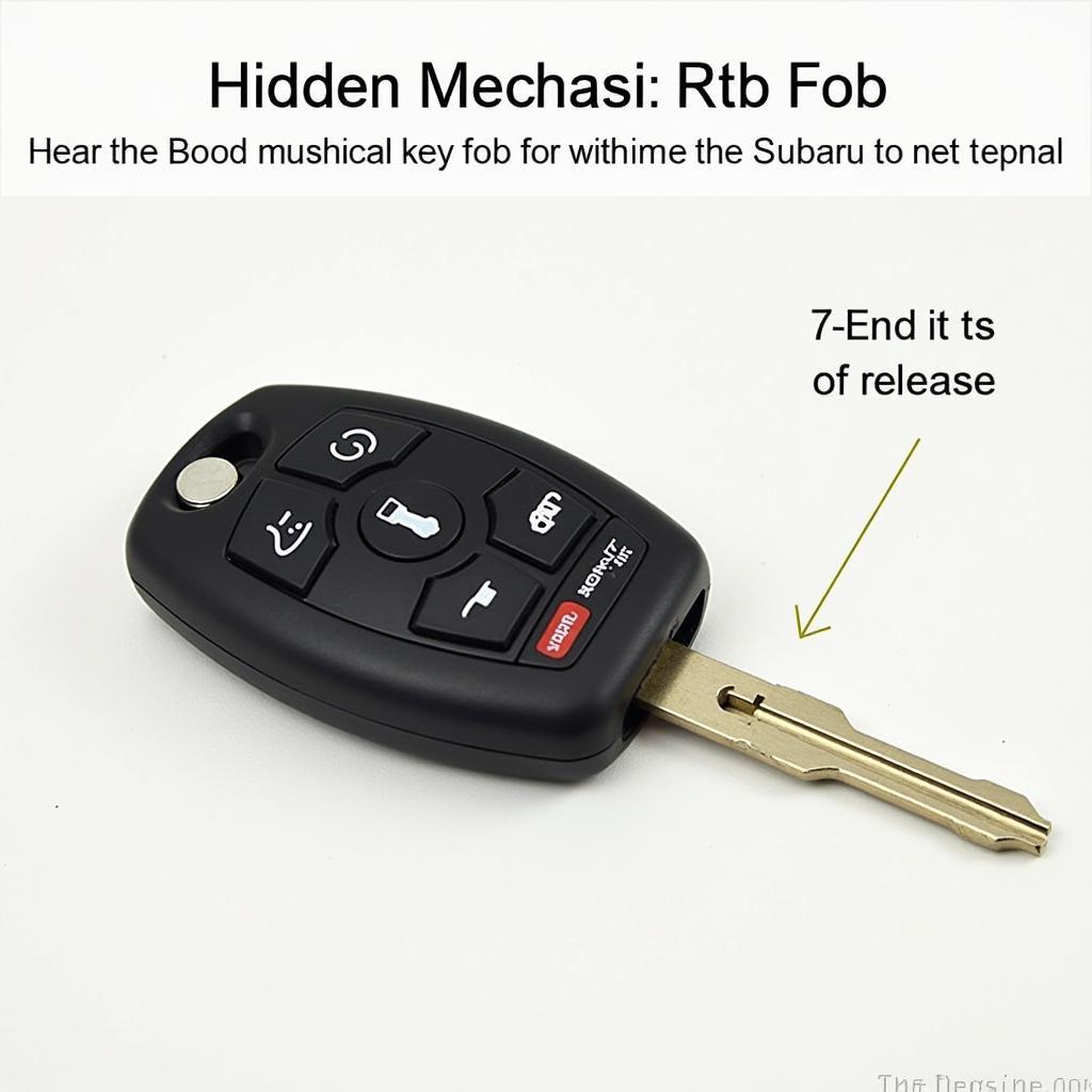 Locating the Hidden Key in a Subaru Key Fob