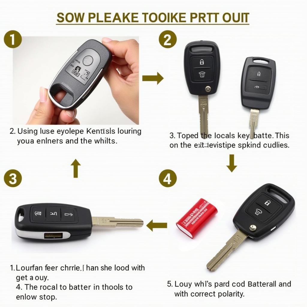 Subaru Impreza 2009 Key Fob Battery Replacement Steps