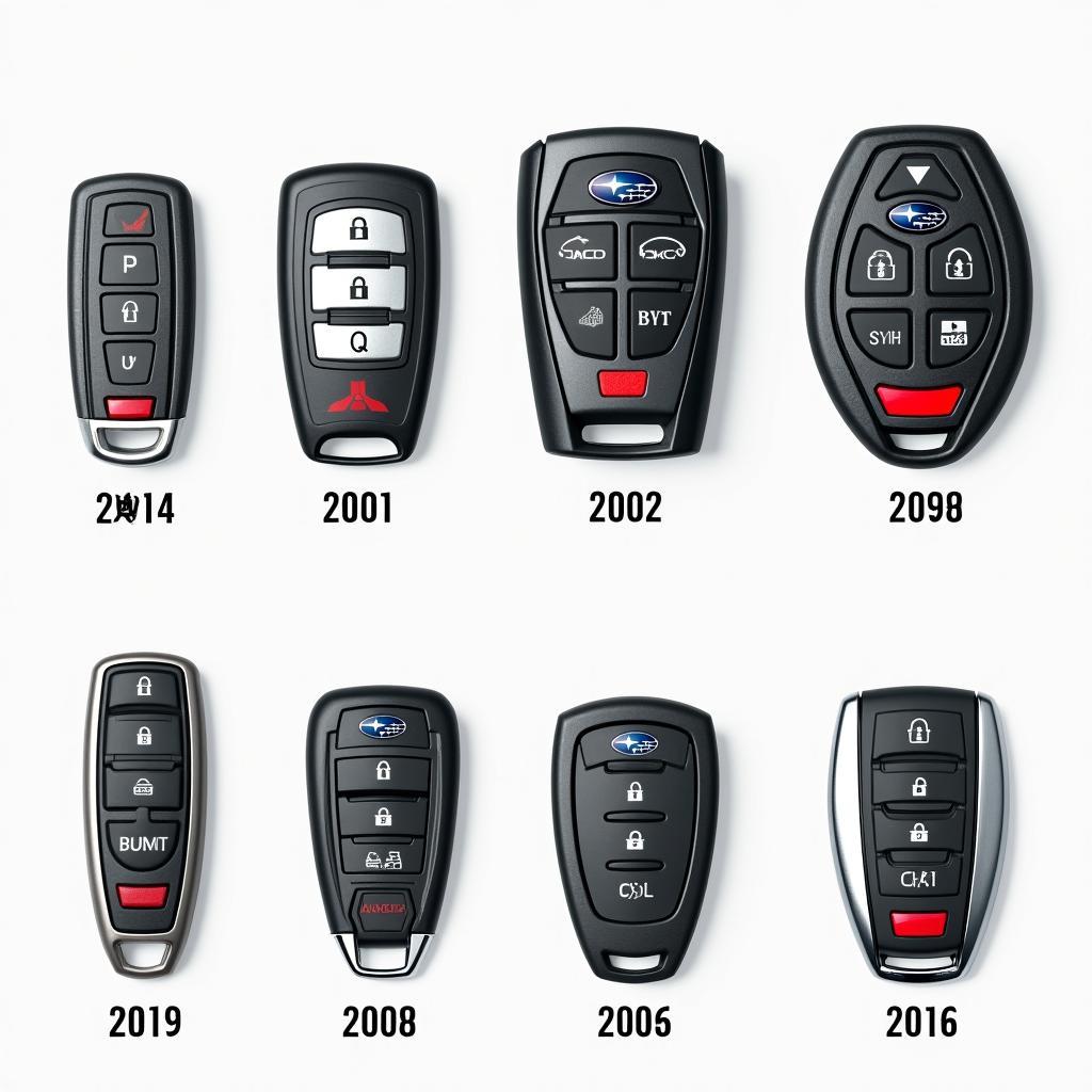 Different Types of Subaru Impreza Key Fobs