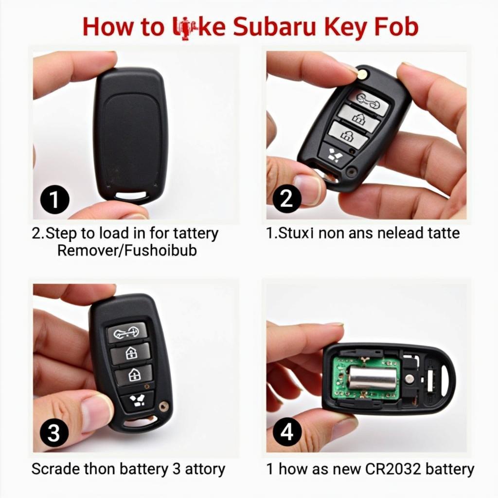 Subaru Key Fob Battery Replacement Process