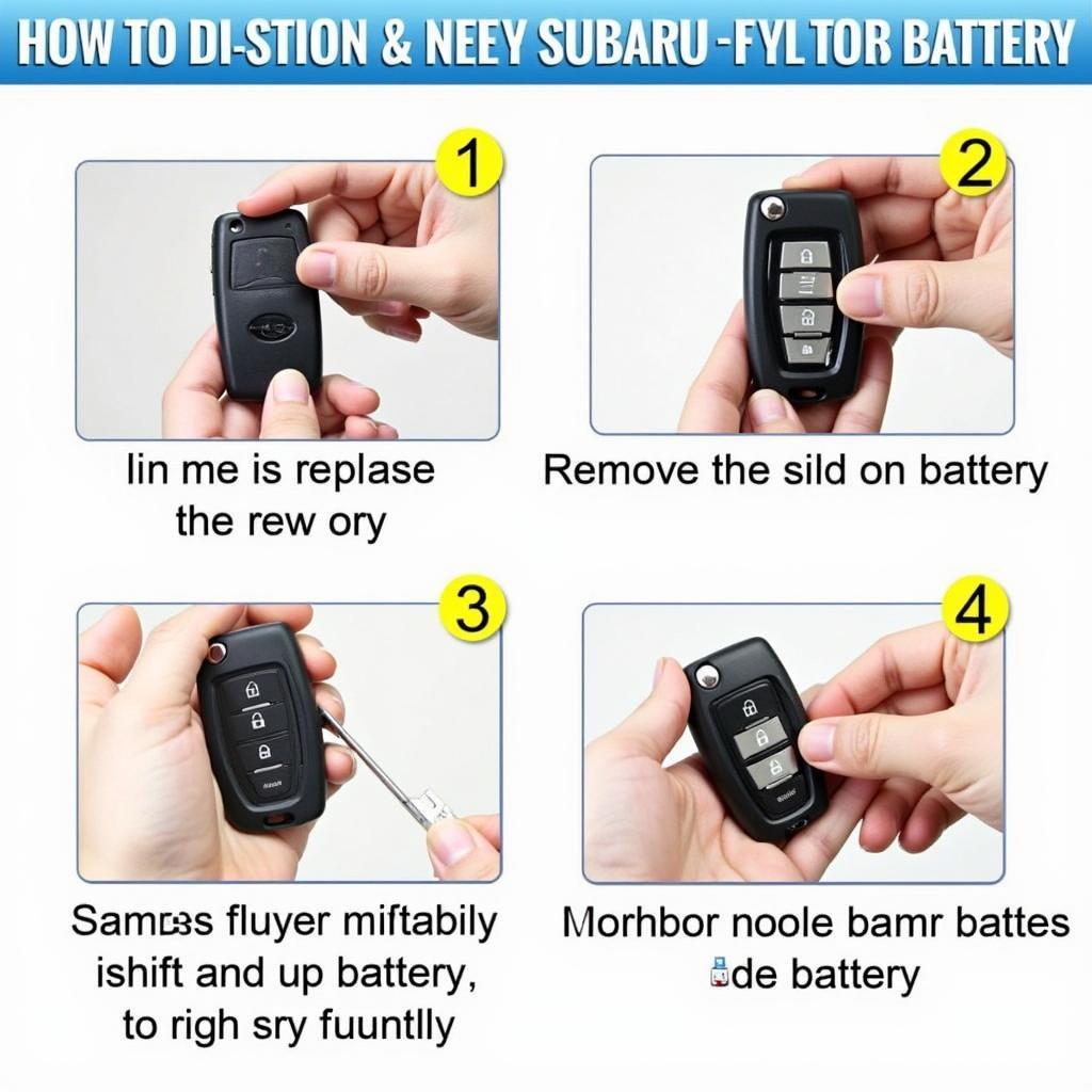 Subaru Key Fob Battery Replacement Process Step-by-Step