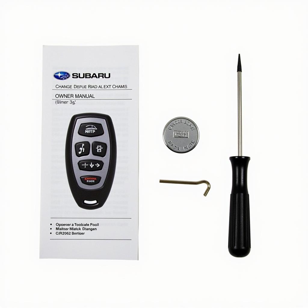 Subaru Key Fob Battery Replacement Tools