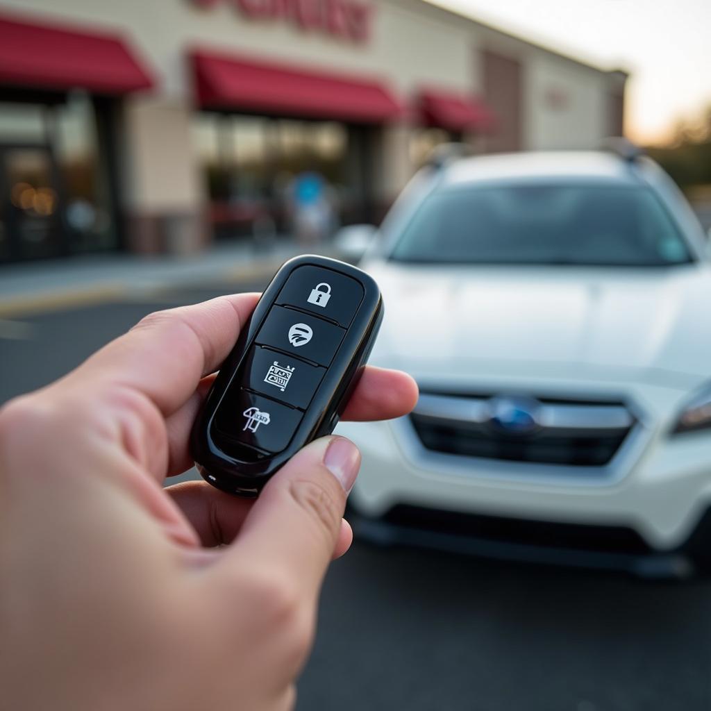 Subaru Key Fob Hatch Button Pressed