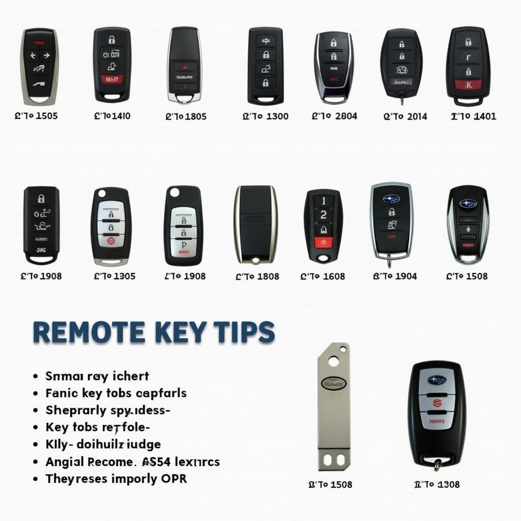 Types of Subaru Key Fobs