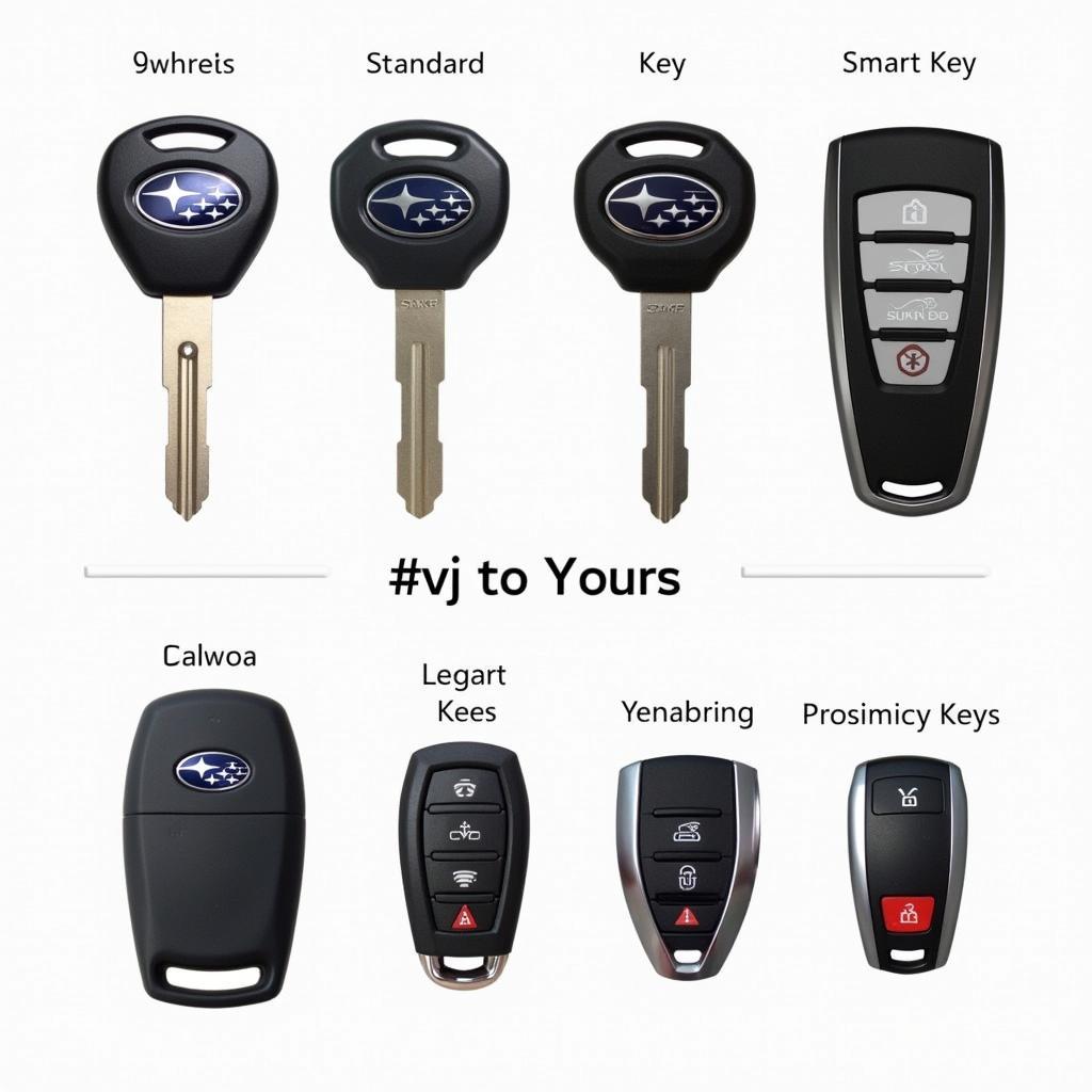 Different Types of Subaru Legacy Key Fobs