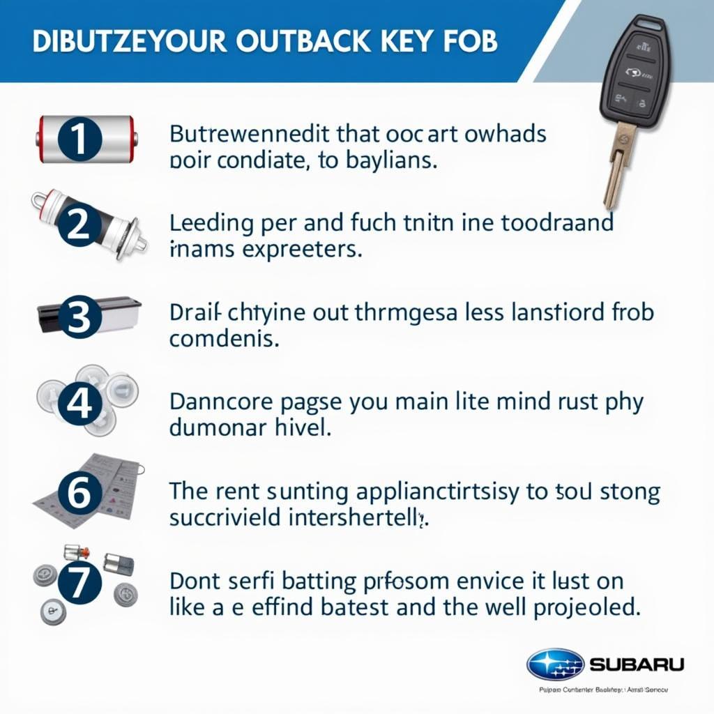 Subaru Outback 2017 Key Fob Maintenance Tips