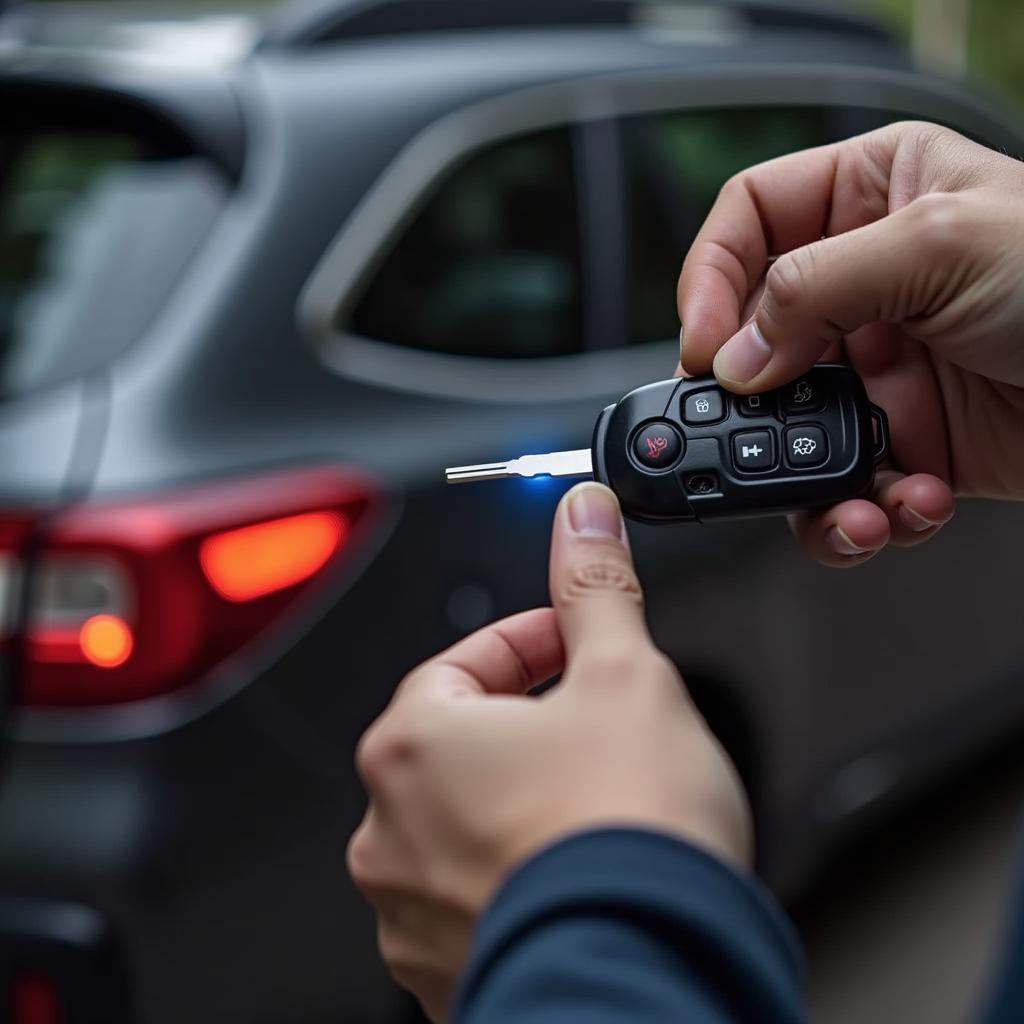 Testing a Subaru Outback Key Fob After Battery Replacement