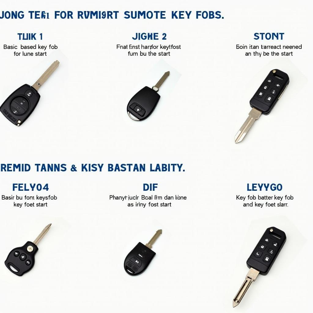 Subaru Outback Key Fob Types