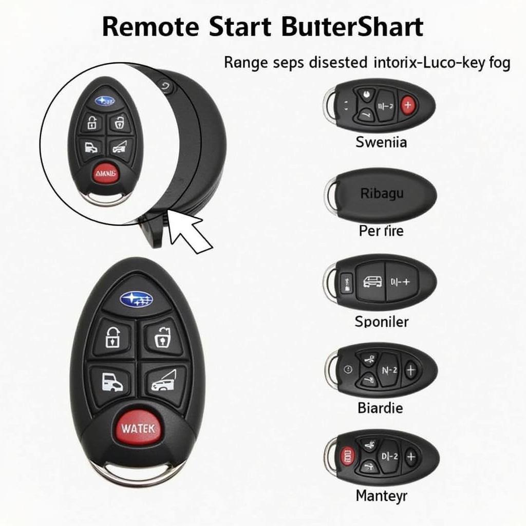 Subaru Remote Start Key Fob Button Location