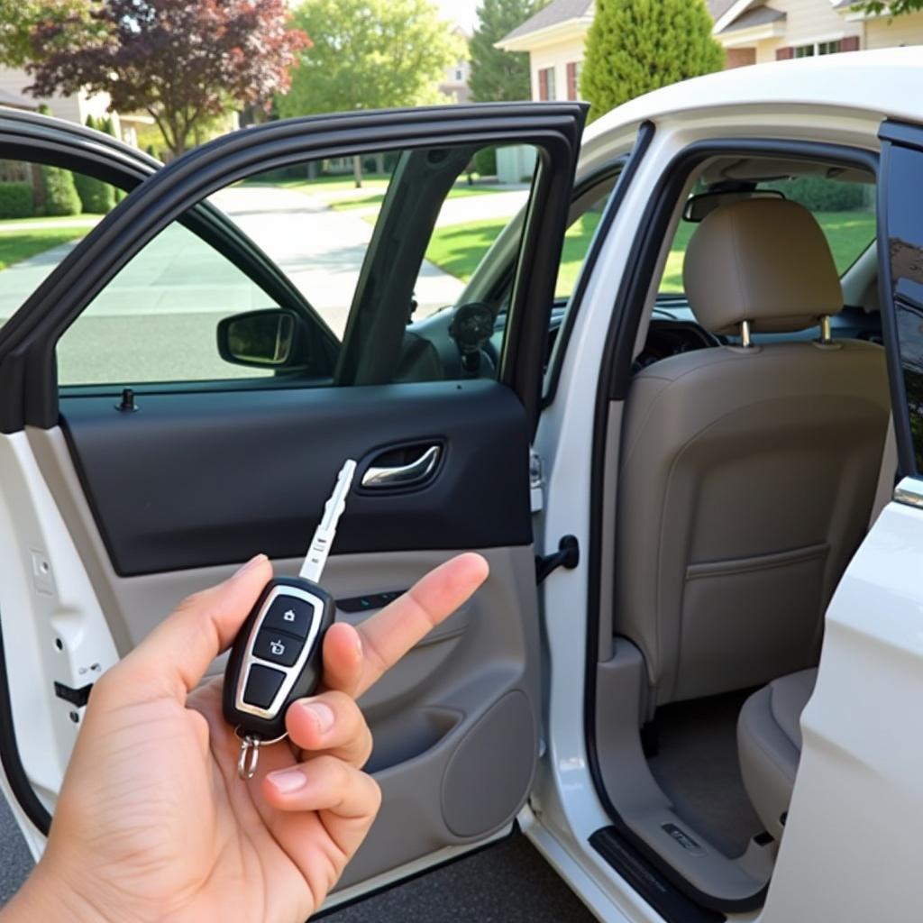 A Successfully Programmed 2015 Chrysler 200 Key Fob