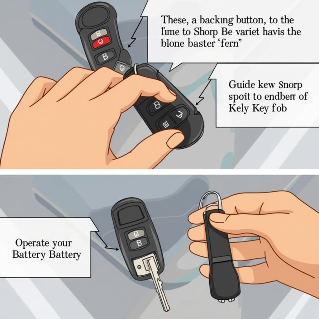 Testing the 2009 Mazda CX-9 Key Fob after battery replacement: Ensuring all buttons function correctly after the battery change.