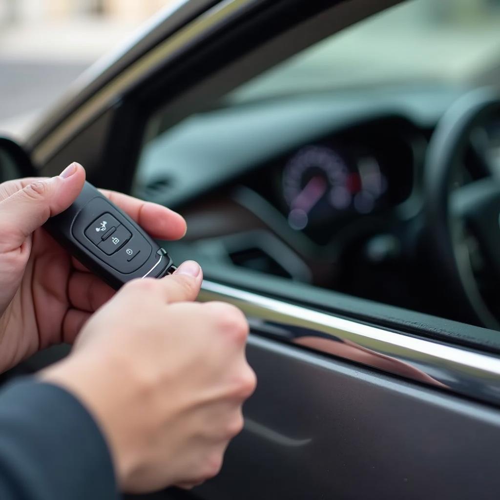 Testing the Cadillac SRX Key Fob Functions