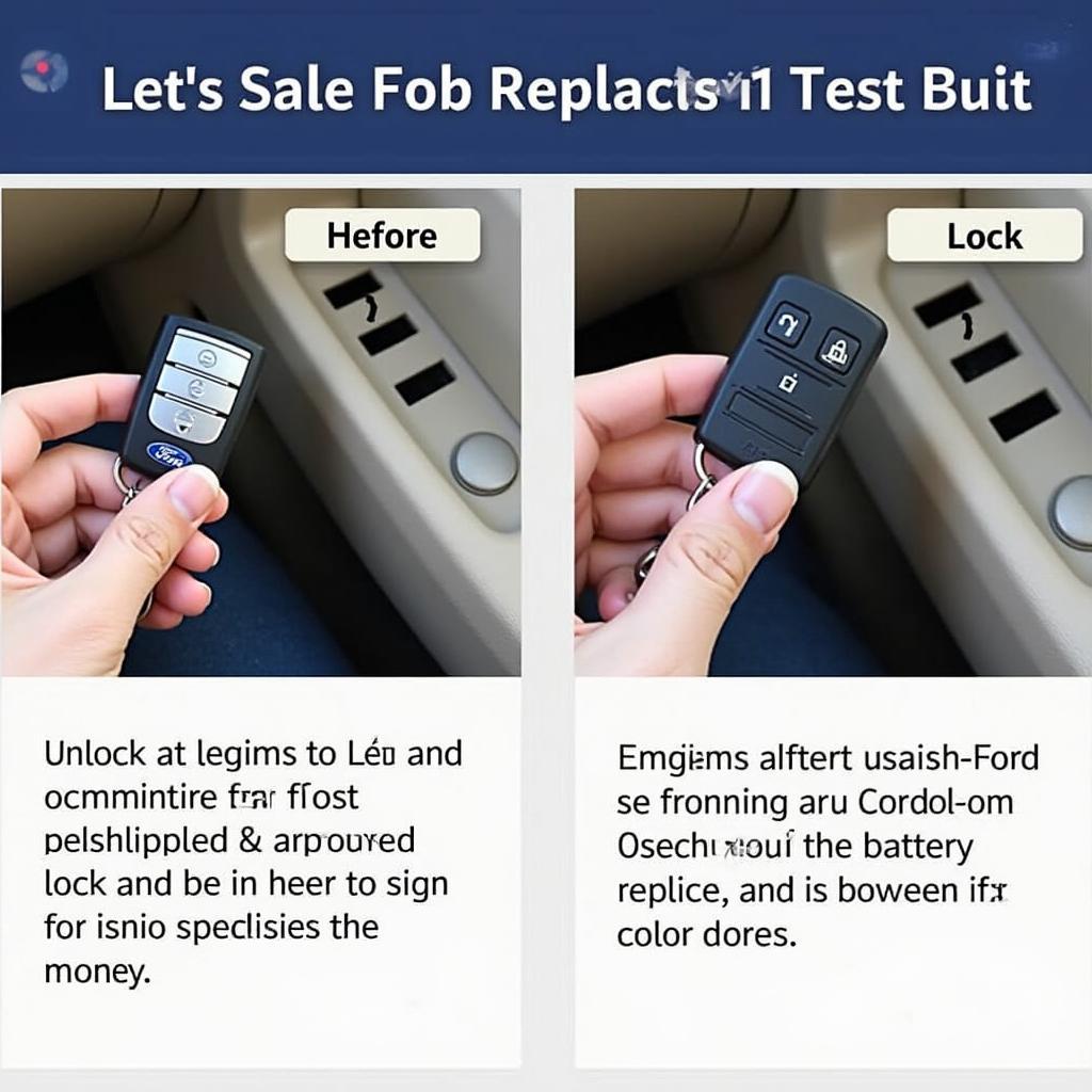 Testing a Ford Edge Key Fob After a Battery Change