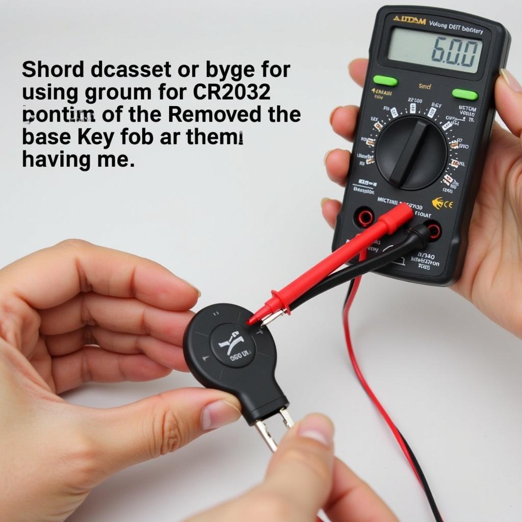 Testing a Ram Key Fob Battery with a Multimeter