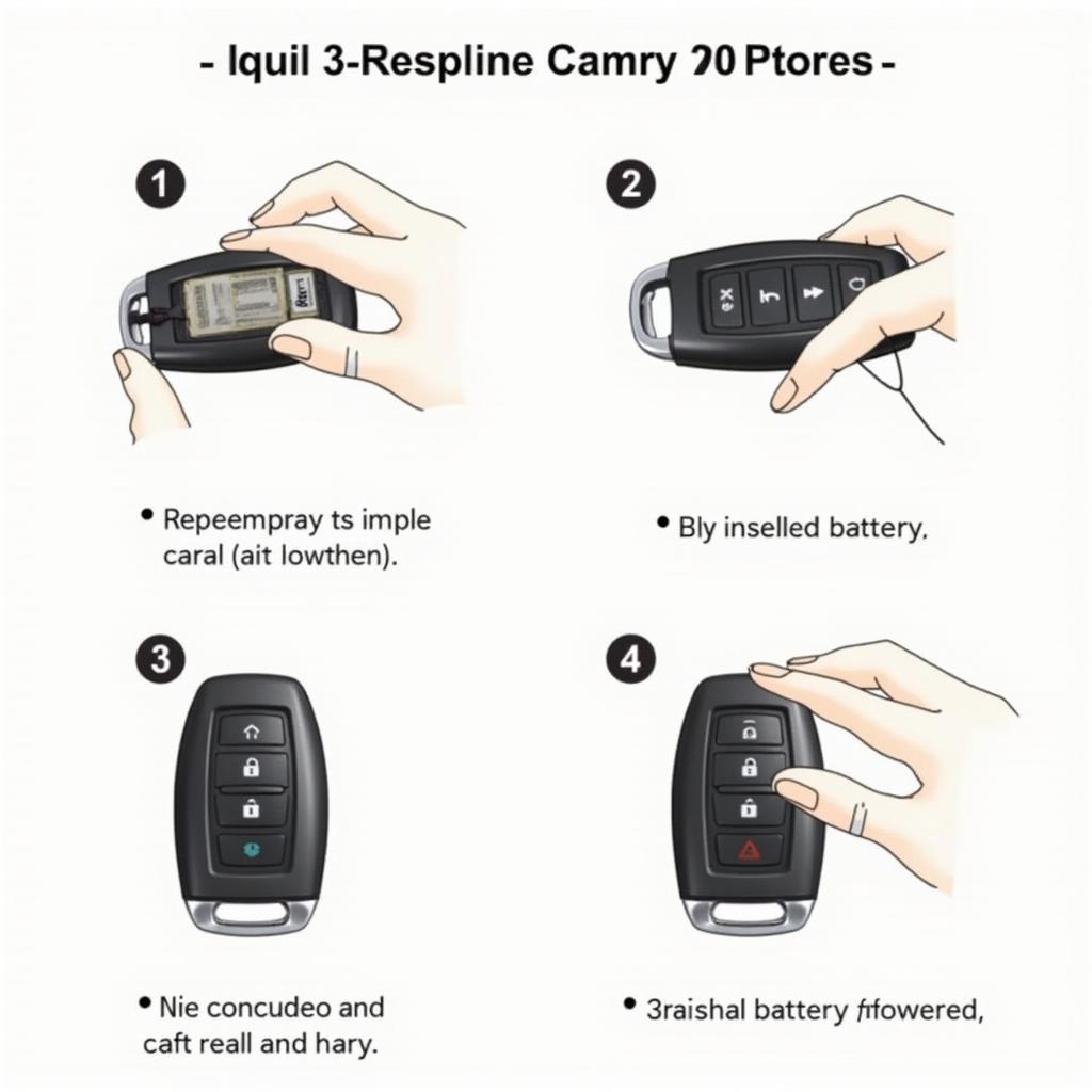 Replacing the battery in a Toyota Camry 2017 key fob