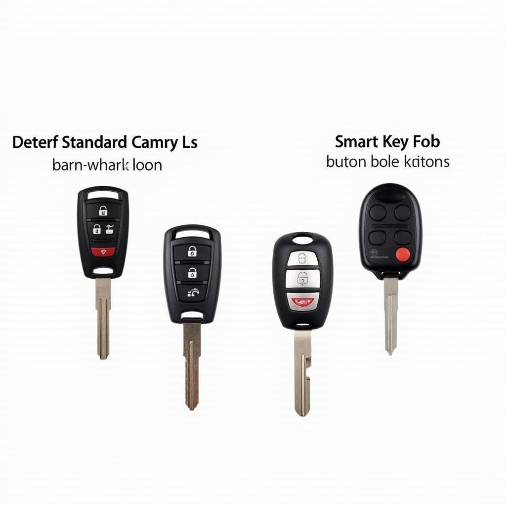 Different Types of Toyota Camry 2017 Key Fobs